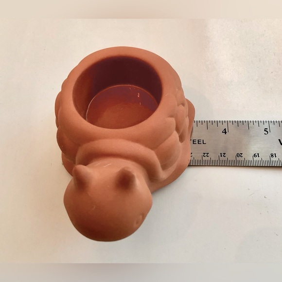 🎉PartyLite Set of 2 Terra Cotta Clay Tealight Holders - Picture 6 of 14
